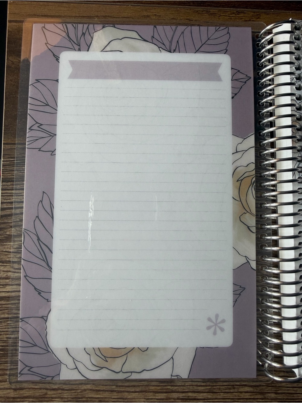 Erin Condren A5 TakeNote Notebook — White, Cream & Lavender Floral - Picture 3 of 7